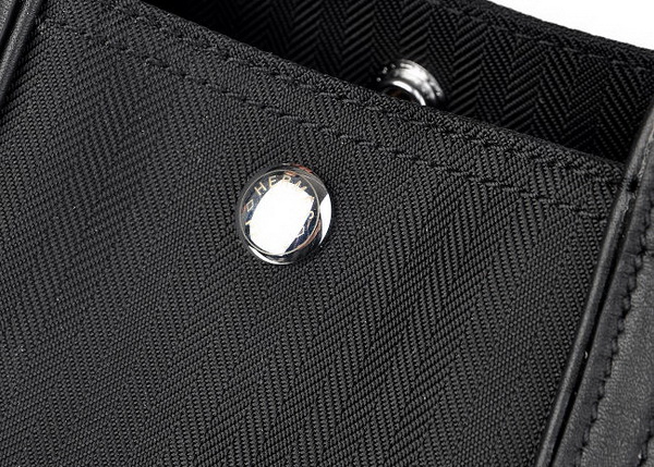 Best Hermes Canvas Handbags Black 509004 - Click Image to Close